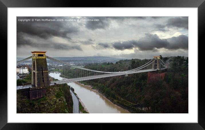 Clifton Suspension Bridge Framed Mounted Print by Tom McPherson