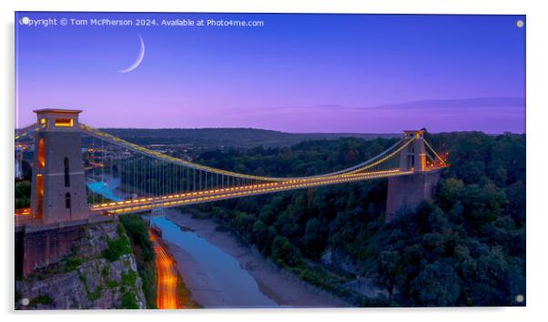 Clifton Suspension Bridge Acrylic by Tom McPherson