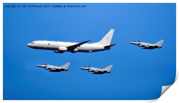 Poseidon with Typhoon Escort Print by Tom McPherson