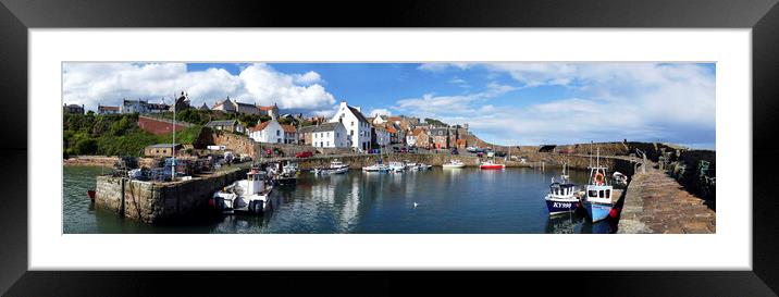 Crail Panorama Framed Mounted Print by Karl Oparka