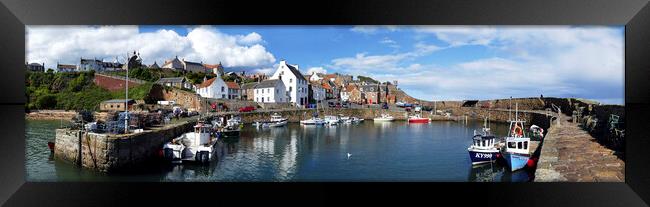 Crail Panorama Framed Print by Karl Oparka