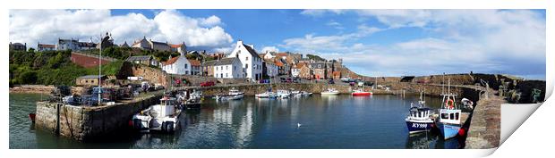 Crail Panorama Print by Karl Oparka