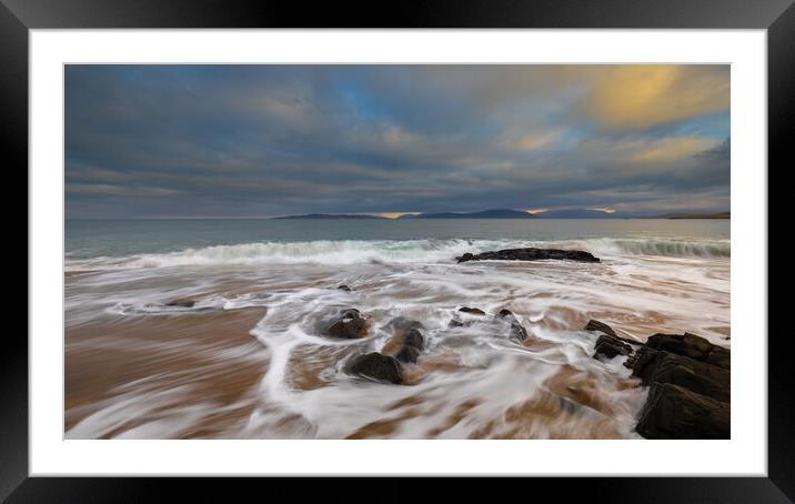 Sunrise On A Scottish Beach Framed Mounted Print by Phil Durkin DPAGB BPE4