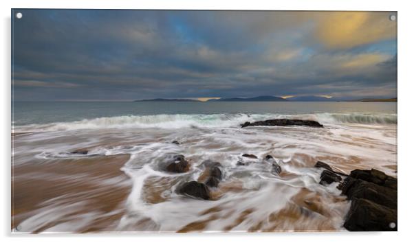 Sunrise On A Scottish Beach Acrylic by Phil Durkin DPAGB BPE4