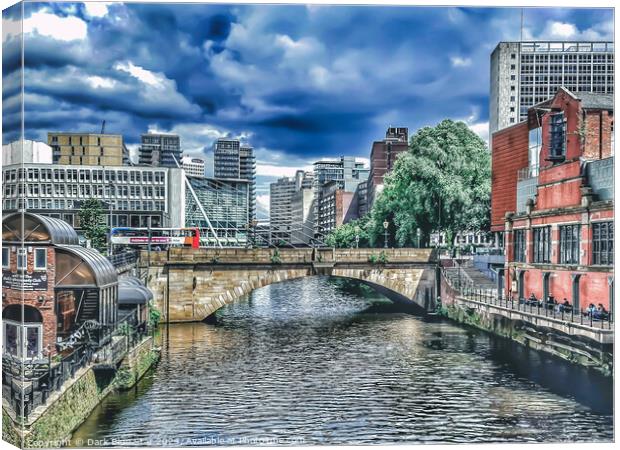 The River Irwell in Manchester Canvas Print by Dark Blue Star