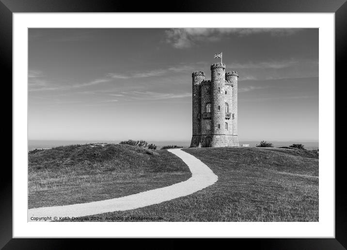 Broadway Tower in the Cotswolds Framed Mounted Print by Keith Douglas