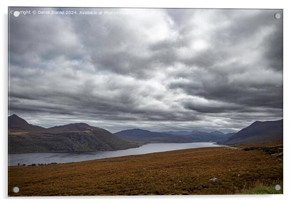 Loch Maree Acrylic by Derek Daniel