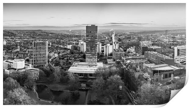 Sheffield CItyscape Print by Apollo Aerial Photography