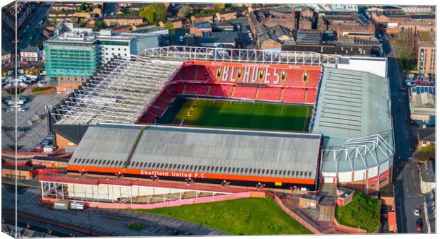 Bramall Lane The Blades Canvas Print by Apollo Aerial Photography