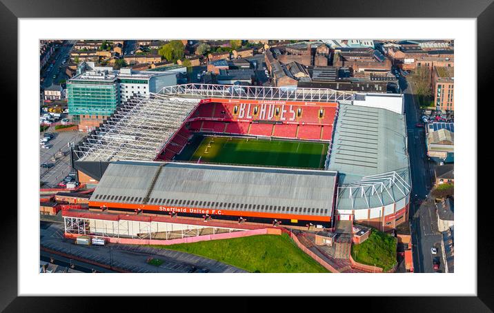 Bramall Lane The Blades Framed Mounted Print by Apollo Aerial Photography