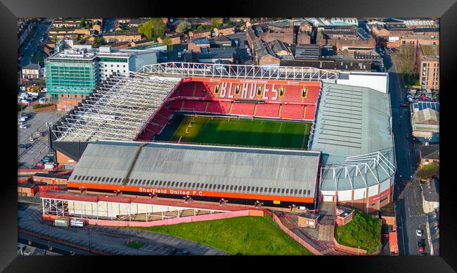 Bramall Lane The Blades Framed Print by Apollo Aerial Photography