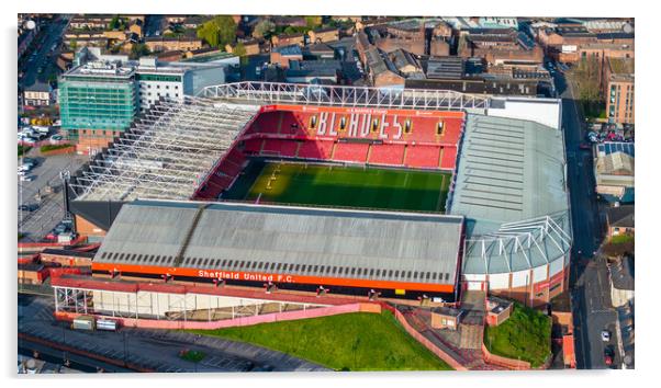 Bramall Lane The Blades Acrylic by Apollo Aerial Photography