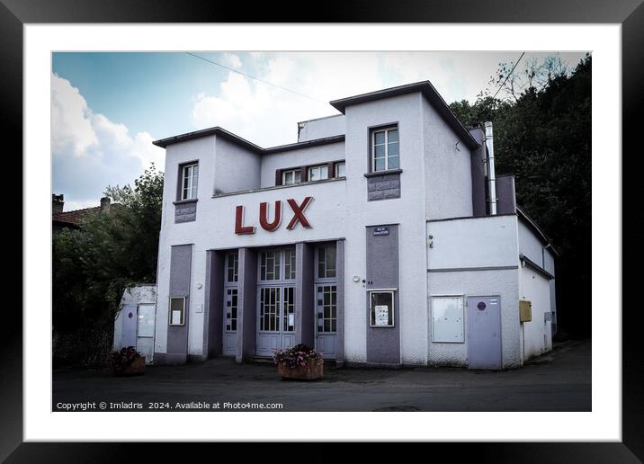 The 'Lux' Art Deco Cinema, France Framed Mounted Print by Imladris 