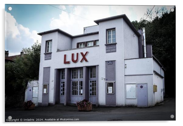 The 'Lux' Art Deco Cinema, France Acrylic by Imladris 
