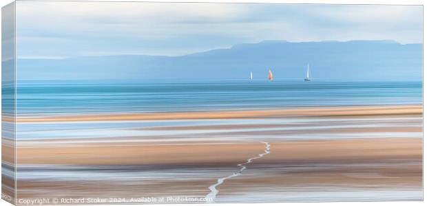 Smooth Sailing Canvas Print by Richard Stoker