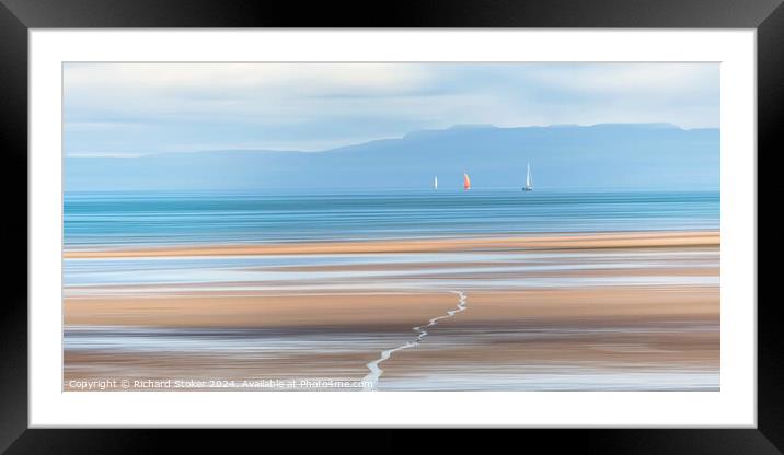 Smooth Sailing Framed Mounted Print by Richard Stoker