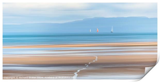 Smooth Sailing Print by Richard Stoker