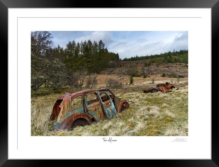 Two old cars Framed Mounted Print by JC studios LRPS ARPS