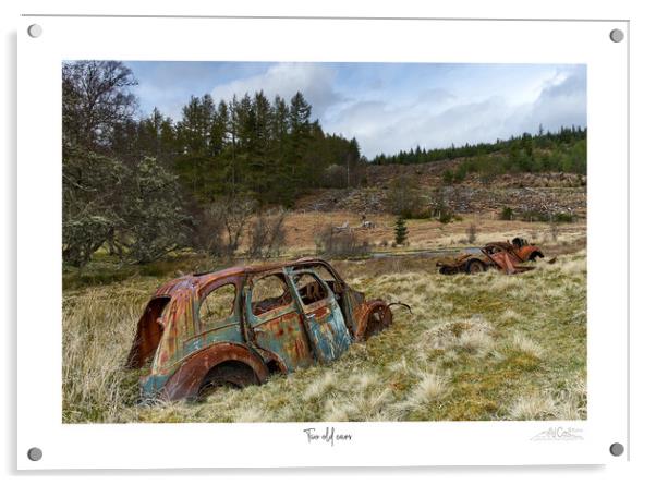 Two old cars Acrylic by JC studios LRPS ARPS