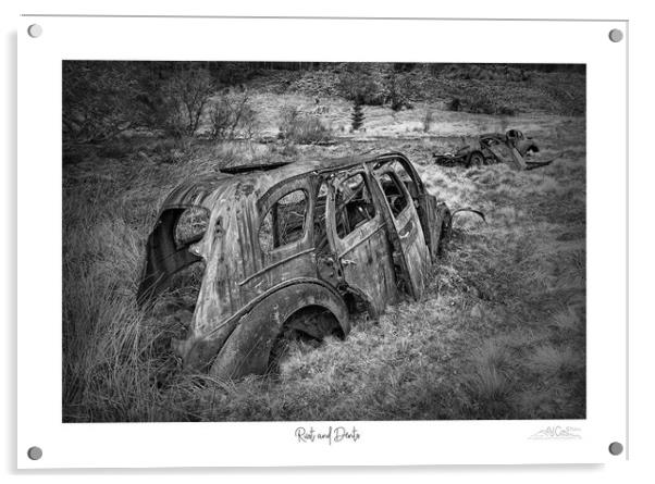 Rust and Detns in mono Acrylic by JC studios LRPS ARPS