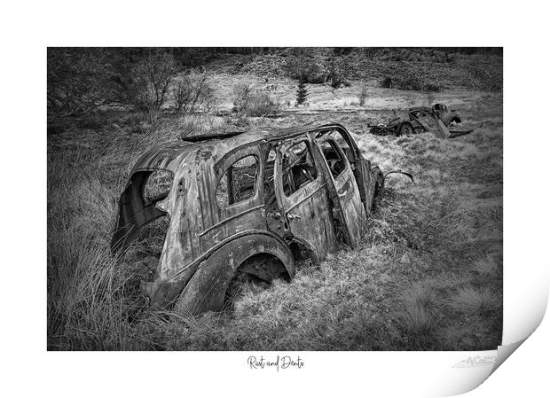 Rust and Detns in mono Print by JC studios LRPS ARPS