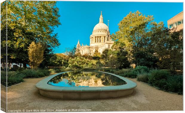 St Pauls Cathedral in London Canvas Print by Dark Blue Star