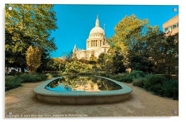 St Pauls Cathedral in London Acrylic by Dark Blue Star