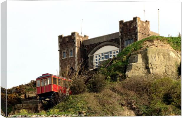 Cliff Railway - Hastings Canvas Print by Ray Putley