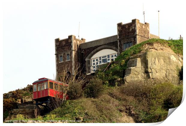Cliff Railway - Hastings Print by Ray Putley