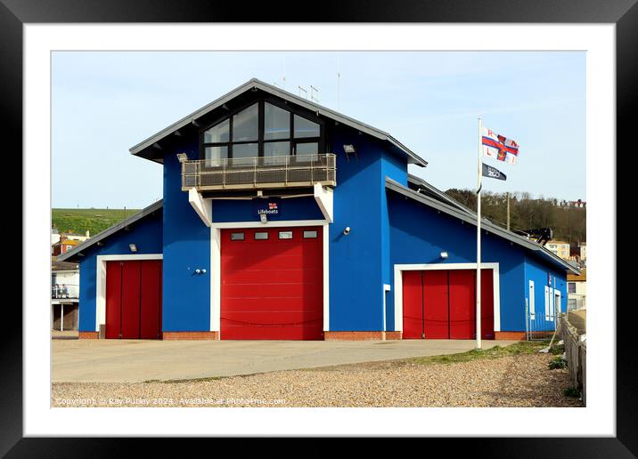 RNLI  - Hastings Framed Mounted Print by Ray Putley
