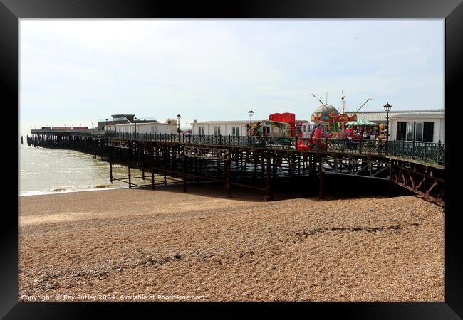 The Pier - Hastings Framed Print by Ray Putley