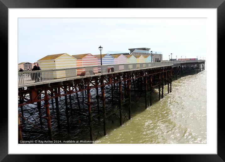 The Pier - Hastings Framed Mounted Print by Ray Putley