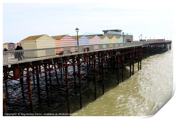 The Pier - Hastings Print by Ray Putley