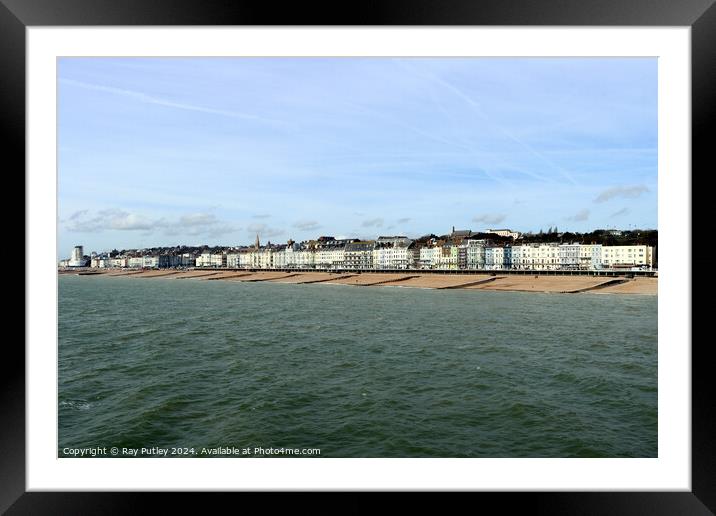 The Seafront - Hastings Framed Mounted Print by Ray Putley