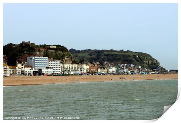 The Seafront - Hastings Print by Ray Putley
