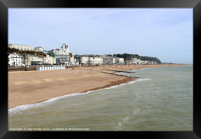 The Seafront - Hastings Framed Print by Ray Putley