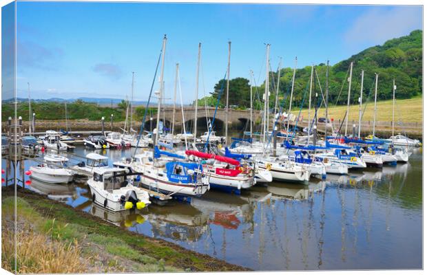 Axmouth Harbour Devon Canvas Print by Alison Chambers