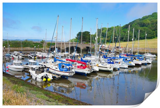 Axmouth Harbour Devon Print by Alison Chambers