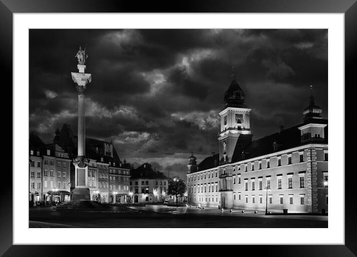 Evening In Old Town Of Warsaw Framed Mounted Print by Artur Bogacki