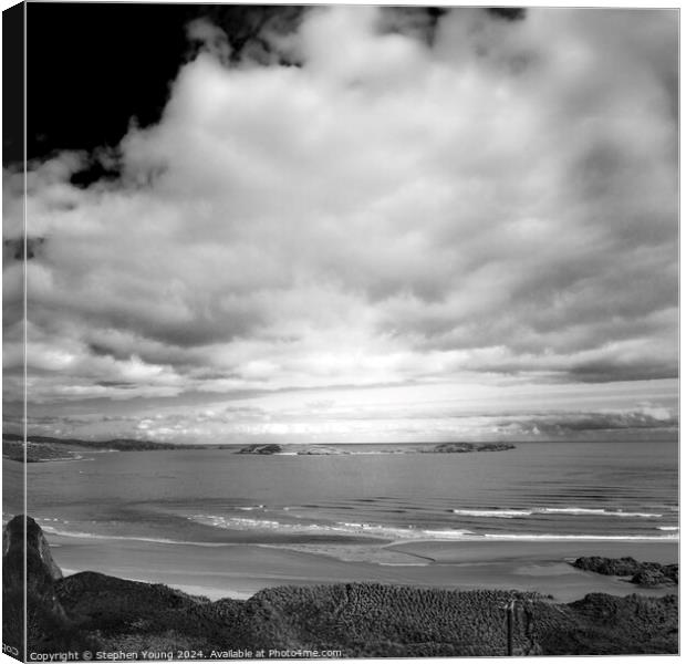 Coastal Wave of the Scottish Highlands Canvas Print by Stephen Young