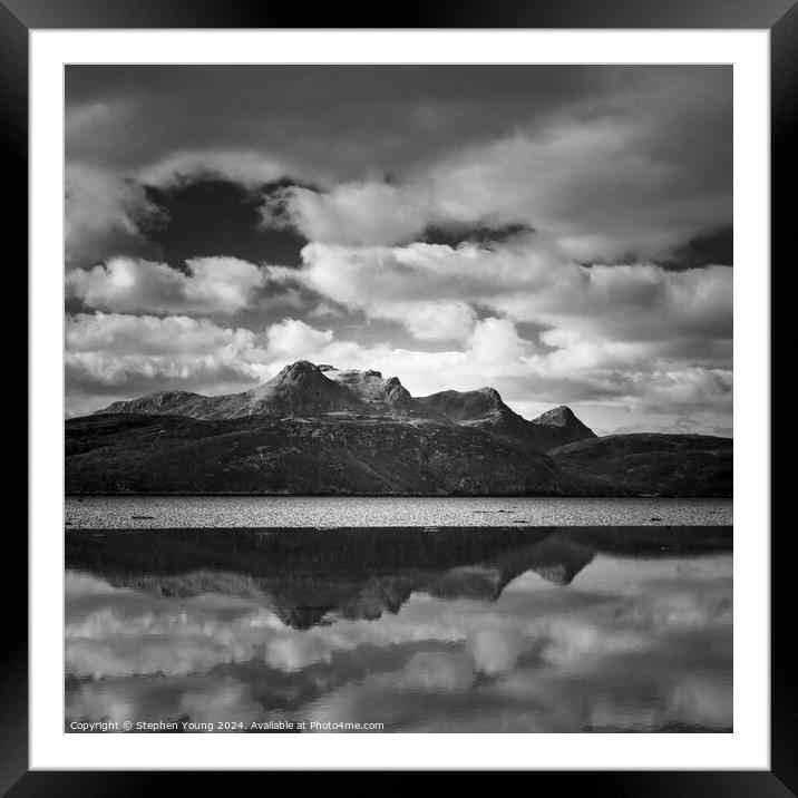 Breaking Dawn over the Scottish Highlands Framed Mounted Print by Stephen Young