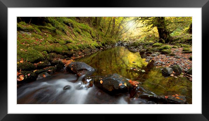 Autumn River Framed Mounted Print by Karl Oparka