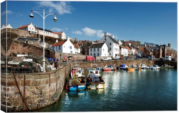 Crail Harbour Canvas Print by Karl Oparka