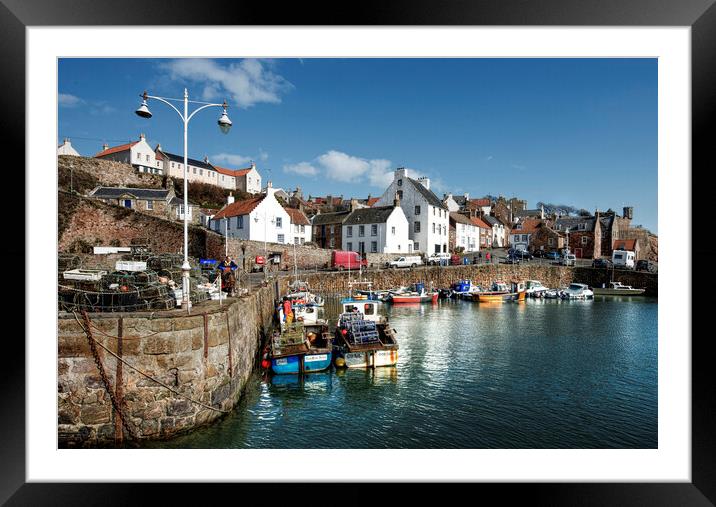 Crail Harbour Framed Mounted Print by Karl Oparka