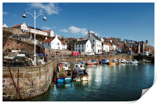 Crail Harbour Print by Karl Oparka