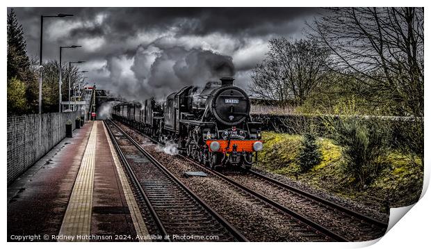 Great Britain XVI steam  rail tour Print by Rodney Hutchinson