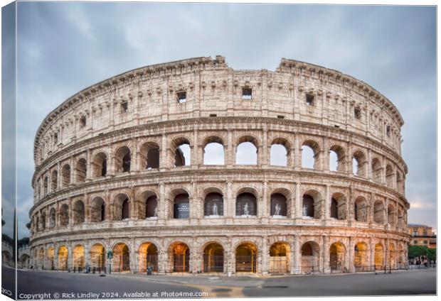 Colosseum Canvas Print by Rick Lindley
