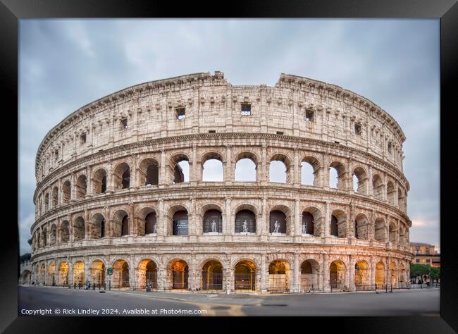 Colosseum Framed Print by Rick Lindley