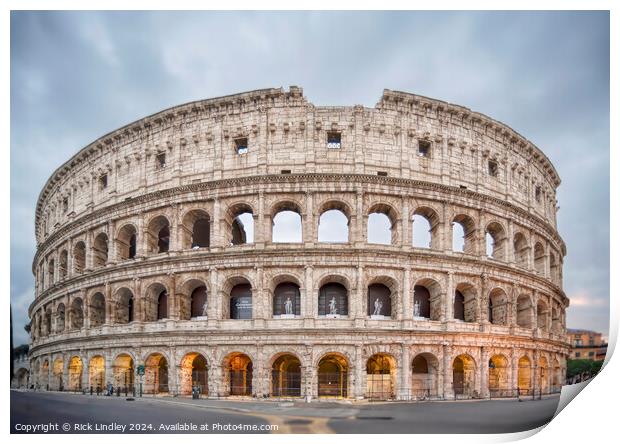 Colosseum Print by Rick Lindley