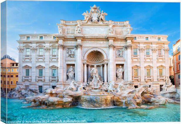 Trevi Fountain Canvas Print by Rick Lindley